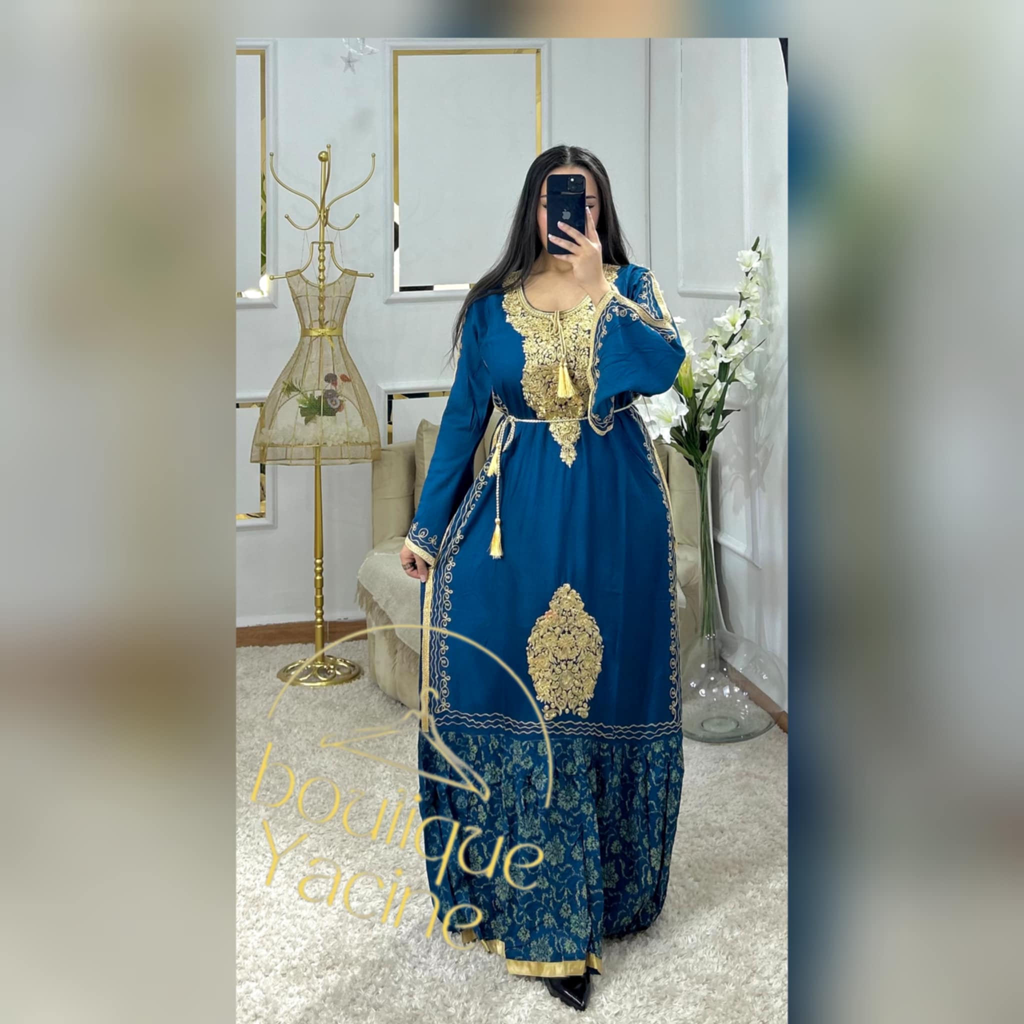 قفطان هندي اصلي %100 - الصورة 2