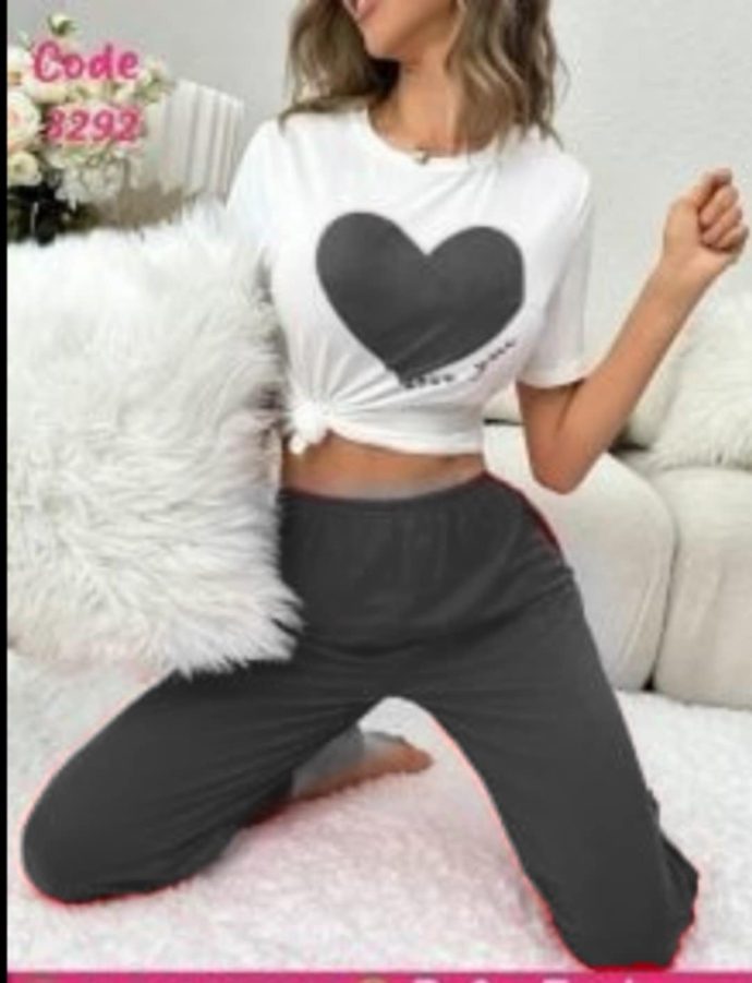 ⁦Pyjama coeur ❤️ top classe 👍⁩ - الصورة ⁦16⁩