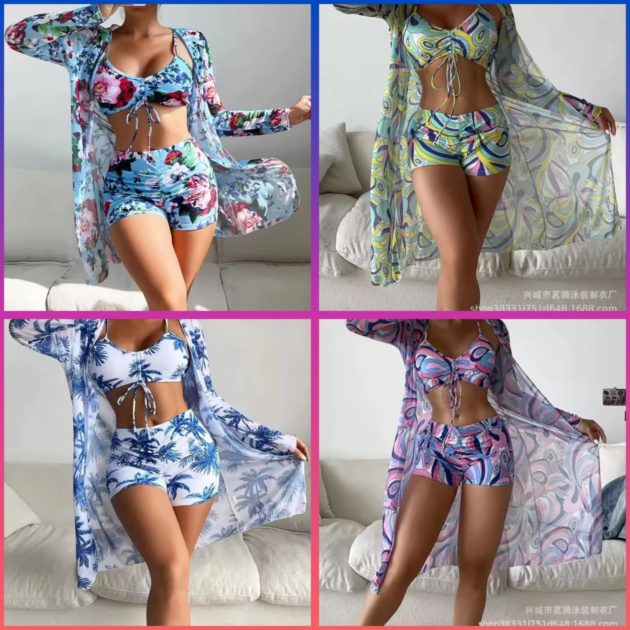 Maillot de bain femme 3 pièces importation